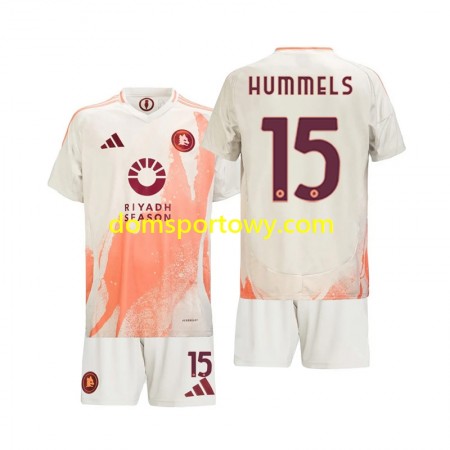 Koszulka AS Roma Mats Hummels 15 Dziecięcy Wyjazdowe Koszulki Piłkarskie 2024-2025 Krótki Rękaw